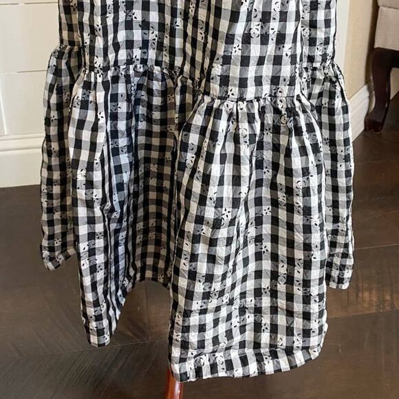 VTG Young Edwardian Arpeja Black & White Gingham Maxi Dress 7 - Picture 9 of 13